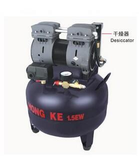 靜音無油空氣壓縮機 HK-1.5EW-30B(一拖一)