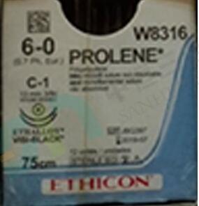 美國強(qiáng)生聚丙烯不可吸收縫合線W8316