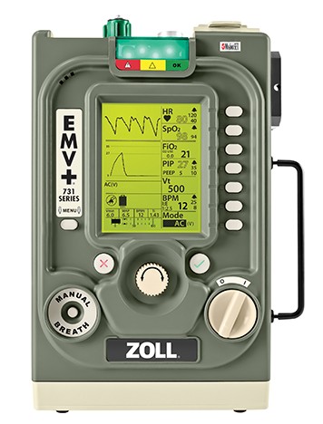 美國(guó)卓爾ZOLL便攜式呼吸機(jī)EMV+